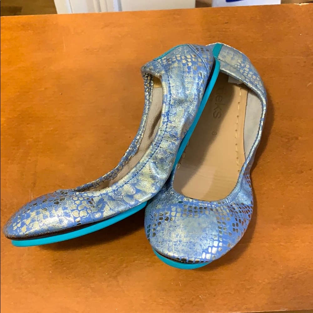 Tieks- the ballet flat- Paradise blue, size 8